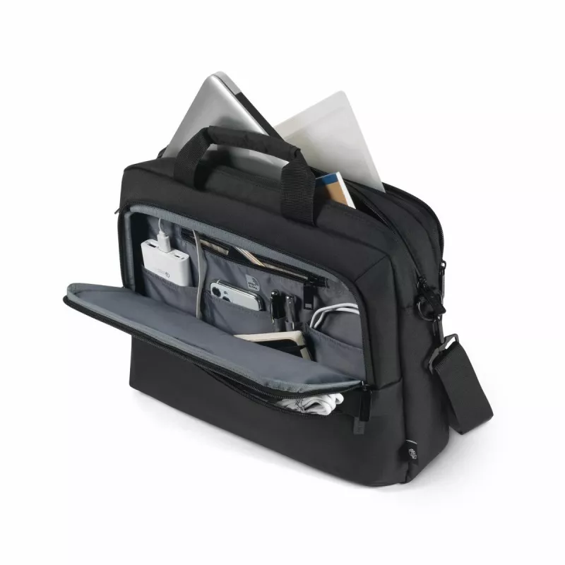 DICOTA Eco Top Traveller Core - 13-14.1 collu piezīmjdatora soma - Melna / 300d 100% pārstrādāts PET poliesters
