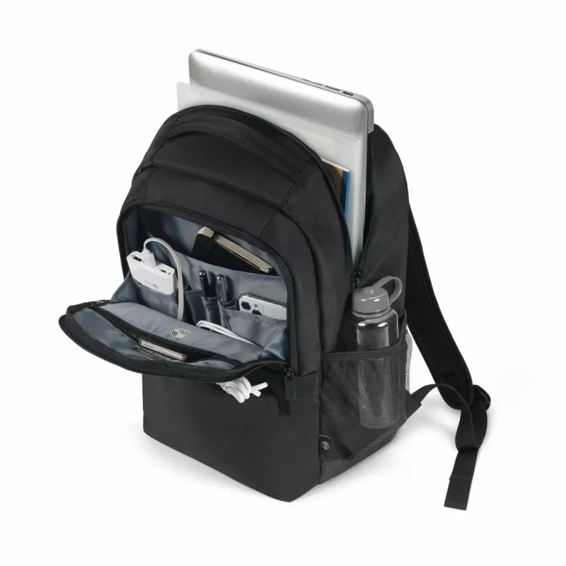 DICOTA Eco Core mugursoma 15-17.3 inch - melna / 300d 100% pārstrādāts PET poliesteris