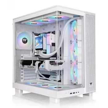PC korpuss Thermaltake View 380 XL TG ARGB Midi Tower Balts