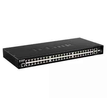 D-Link DGS-1520-52/E tīkla slēdzis, pārvaldāms L3, 10G Ethernet (100/1000/10000), 1U, melns