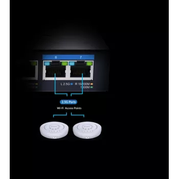 D-Link DMS-107 7 portu Multi-Gigabitu nepārvaldāms slēdzis