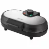 Unold 48165 American pankūku pagatavotājs, 2 pankūkas, 13,5 cm, 1000 W, melns / slīpēts nerūsējošais tērauds