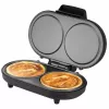 Unold 48165 American pankūku pagatavotājs, 2 pankūkas, 13,5 cm, 1000 W, melns / slīpēts nerūsējošais tērauds