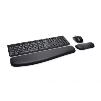 Kensington Pro Fit Wireless Desktop - Vācija, pilna izmēra (100%), bezvadu, RF bezvadu, QWERTZ, melns, pele iekļauta