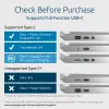 Kensington SD4842P EQ USB-C 10Gbps trīs ekrānu bezvadītāja dokstacija ar 100W barošanu