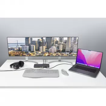 Kensington SD5760T Thunderbolt 4 Dual 4K Docking Station ar 96W barošanu