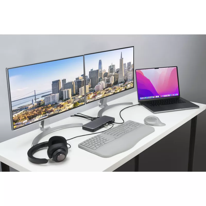 Kensington SD5760T Thunderbolt 4 Dual 4K Docking Station ar 96W barošanu