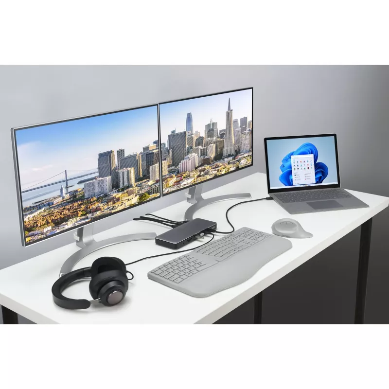 Kensington SD5760T Thunderbolt 4 Dual 4K Docking Station ar 96W barošanu