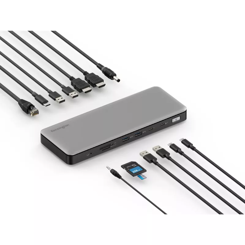 Kensington SD5760T Thunderbolt 4 Dual 4K Docking Station ar 96W barošanu