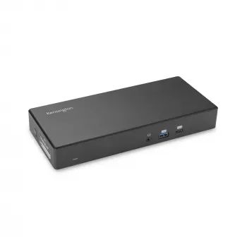 Kensington SD4781P EQ USB-C & USB-A Dual 4K Dokstacija, Vadu, USB 3.2 Gen 2 (3.1 Gen 2) Type-C, 100 W, 3.5 mm, 10,100,1000 Mbit/s, Melna