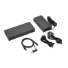Kensington SD4781P EQ USB-C & USB-A Dual 4K Dokstacija, Vadu, USB 3.2 Gen 2 (3.1 Gen 2) Type-C, 100 W, 3.5 mm, 10,100,1000 Mbit/s, Melna