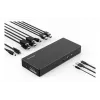 Kensington SD4781P EQ USB-C & USB-A Dual 4K Dokstacija, Vadu, USB 3.2 Gen 2 (3.1 Gen 2) Type-C, 100 W, 3.5 mm, 10,100,1000 Mbit/s, Melna