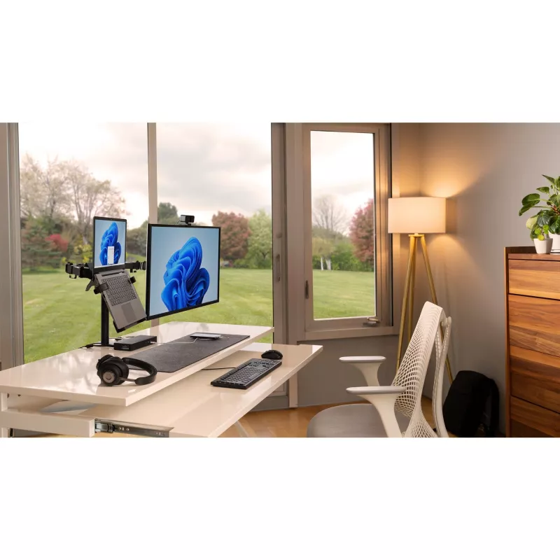 Kensington SD4781P EQ USB-C & USB-A Dual 4K Dokstacija, Vadu, USB 3.2 Gen 2 (3.1 Gen 2) Type-C, 100 W, 3.5 mm, 10,100,1000 Mbit/s, Melna