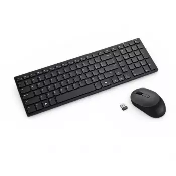 Bezvadu tastatūras un peles komplekts DELL KM555 RF + Bluetooth QWERTZ vācu melns