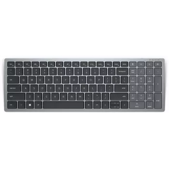 DELL KB740 bezvadu tastatūra Office RF Bluetooth QWERTZ vācu pelēki melna