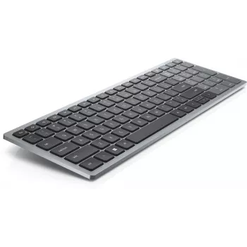 DELL KB740 bezvadu tastatūra Office RF Bluetooth QWERTZ vācu pelēki melna