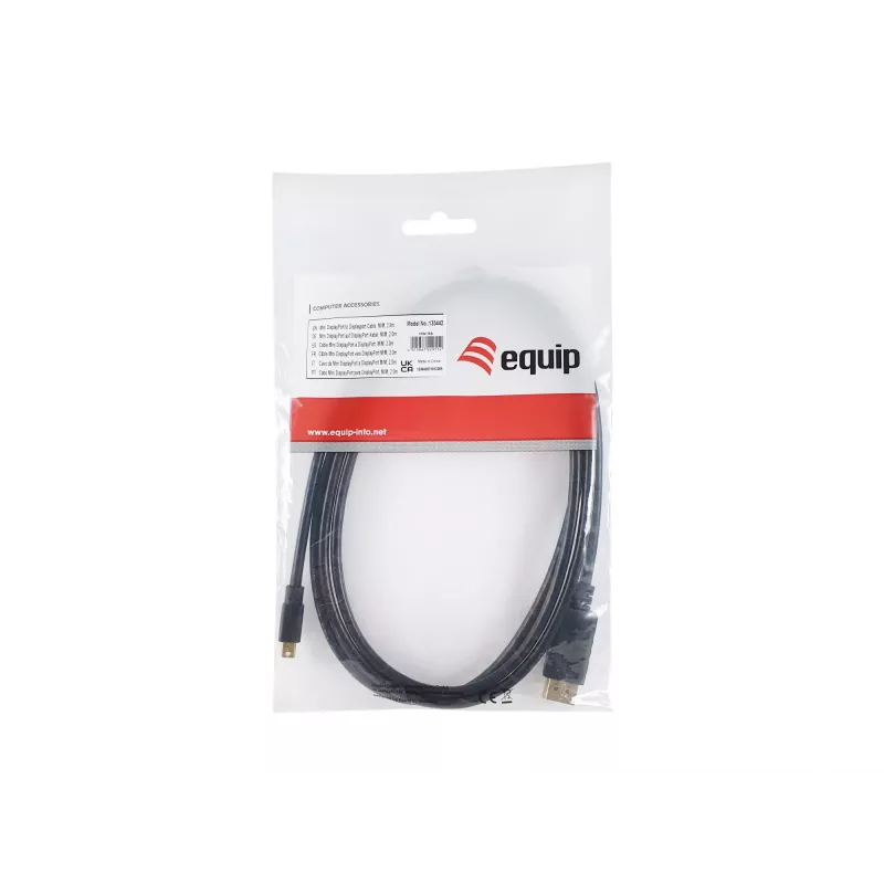 Equip Mini DisplayPort uz DisplayPort kabelis, vīriešu/vīriešu, 2,0 m