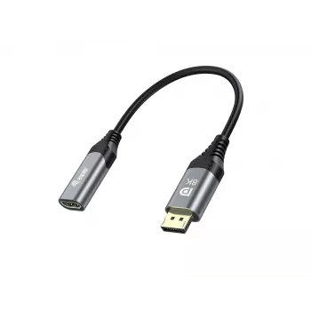 Equip DisplayPort 1.4 uz HDMI adapteris 8K 60Hz 0.15m