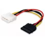 Equip SATA iekšējais strāvas kabelis, Molex (4-pin) — SATA 15-pin, 0.15 m, taisns — taisns