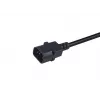Equip 112106 strāvas kabelis melns 0.25 m IEC C14 CEE7/3