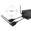 Equip 112106 strāvas kabelis melns 0.25 m IEC C14 CEE7/3