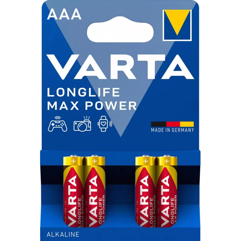 VARTA Longlife Max Power Micro AAA LR03 1x4
