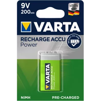 VARTA E-bloc Hr61 9V 200mAh uzlādējams akumulators