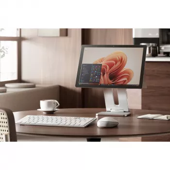 Kensington Elevated Stand for Surface, Platinum, Alumīnijs, Gumija, Termoplastisks poliuretāns (TPU), Cinks, 126.4 mm, 139.3 mm, 193 mm, 612 g