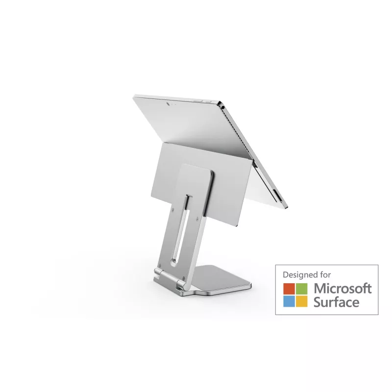 Kensington Elevated Stand for Surface, Platinum, Alumīnijs, Gumija, Termoplastisks poliuretāns (TPU), Cinks, 126.4 mm, 139.3 mm, 193 mm, 612 g