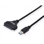 Equip USB 3.0 uz SATA adapteris, melns, 5 Gbit/s