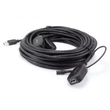 Equip 133348 USB pagarinātājkabelis USB 3.2 Gen 1 (3.1 Gen 1) 15 m USB A Melns