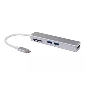 Equip USB-C 5-in-1 daudzfunkciju adapteris