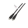 Equip USB 2.0 Type-C uz C, vīriešu/vīriešu, 2,0 m, melns