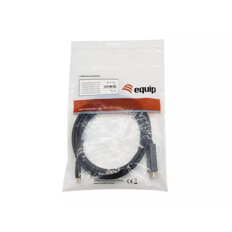 Equip USB-C uz HDMI kabelis, M/M, 3,0 m, 4K/30Hz