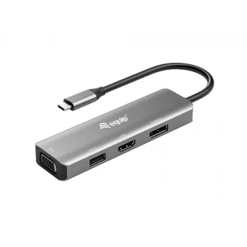 Equip USB-C uz HDMI/DisplayPort/VGA/USB adapteris, USB Type-C, HDMI, DisplayPort, VGA, 4K