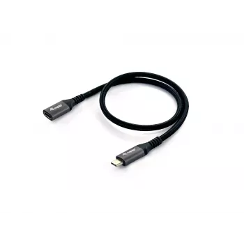 Equip USB 3.2 Gen 2 C uz C pagarinātājkabelis, vīriešu/sieviešu, 0,5m, 4K/60Hz, 10Gbps