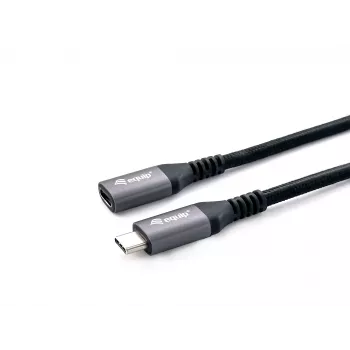 Equip USB 3.2 Gen 2 C uz C pagarinātājkabelis, vīriešu/sieviešu, 1,0 m, 4K/60Hz, 10Gbps