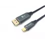 Equip USB-C uz DisplayPort Premium Kabelis, Vīrie/Vīrie, 1,0 m, 8K/60Hz