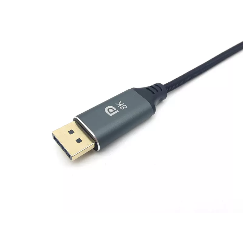 Equip USB-C uz DisplayPort Premium Kabelis, Vīrie/Vīrie, 1,0 m, 8K/60Hz