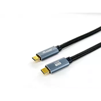 Equip USB 3.2 Gen 2 C to C kabelis, M/M, 2,0m, 5A, PD 100W, 4K/60Hz, 10Gbps