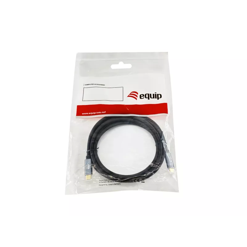 Equip USB 3.2 Gen 2 C to C kabelis, M/M, 2,0m, 5A, PD 100W, 4K/60Hz, 10Gbps