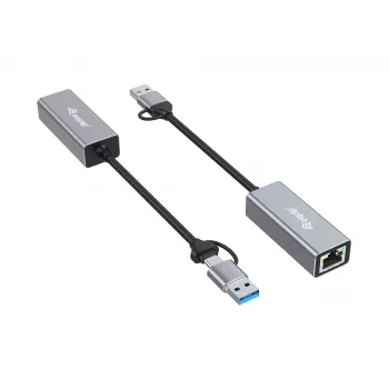 Equip 133495 USB-C uz 2.5 Gigabit Ethernet tīkla adapteris (USB-C+A)