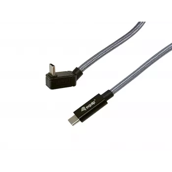 Equip USB 3.2 Gen 2x2 C uz C kabelis, 1,0 m, melns, M/M, PD240W, 4K/60Hz, 20Gbps