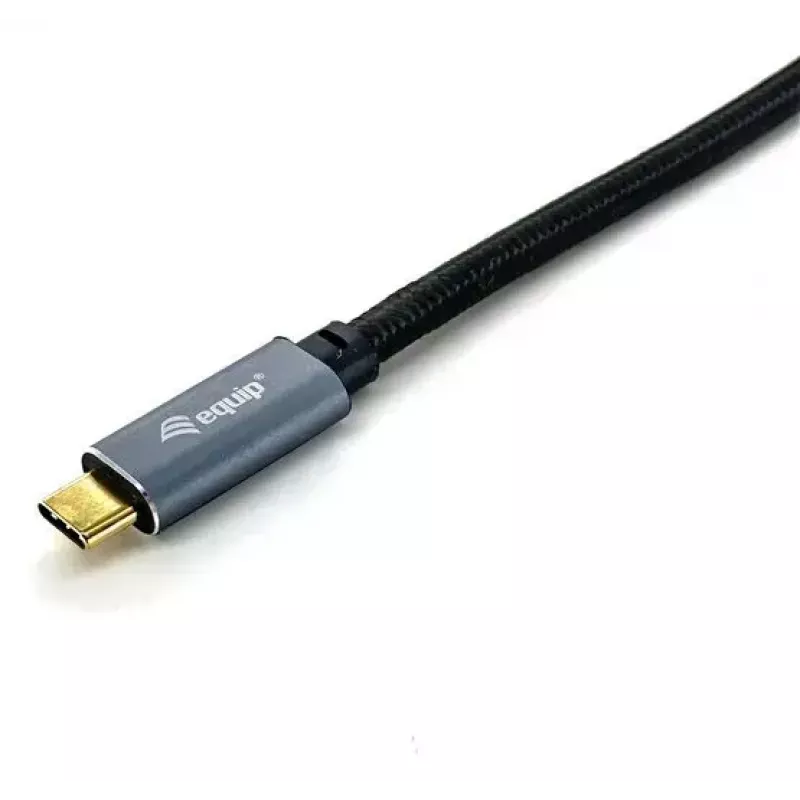 USB C uz C kabelis EQUIP 3.0 m — USB 3.2 Gen 2 (10 Gbps), PD100W, 4K/60Hz, melns