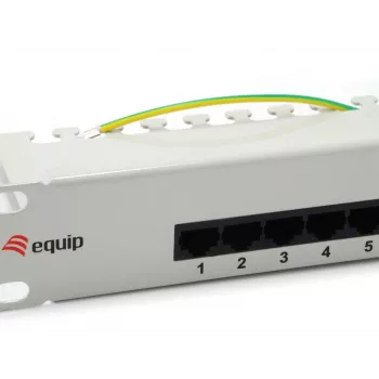 Equip 25-Portu Cat.3 RJ45 ISDN Sadales Panelis, Gaiši Pelēks
