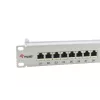 Equip 24-Port Cat.6A Ekranēts Sadales Panelis, Gaiši Pelēks, 10/100/1000Base-T(X), Gigabit Ethernet, 1000 Mbit/s, RJ-45, Cat6a, Rack stiprinājums