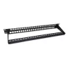 Equip 48-Portu Keystone Cat.6 Neekranēts Sadalnes Panelis, Melns, RJ-45, 1U, Tērauds