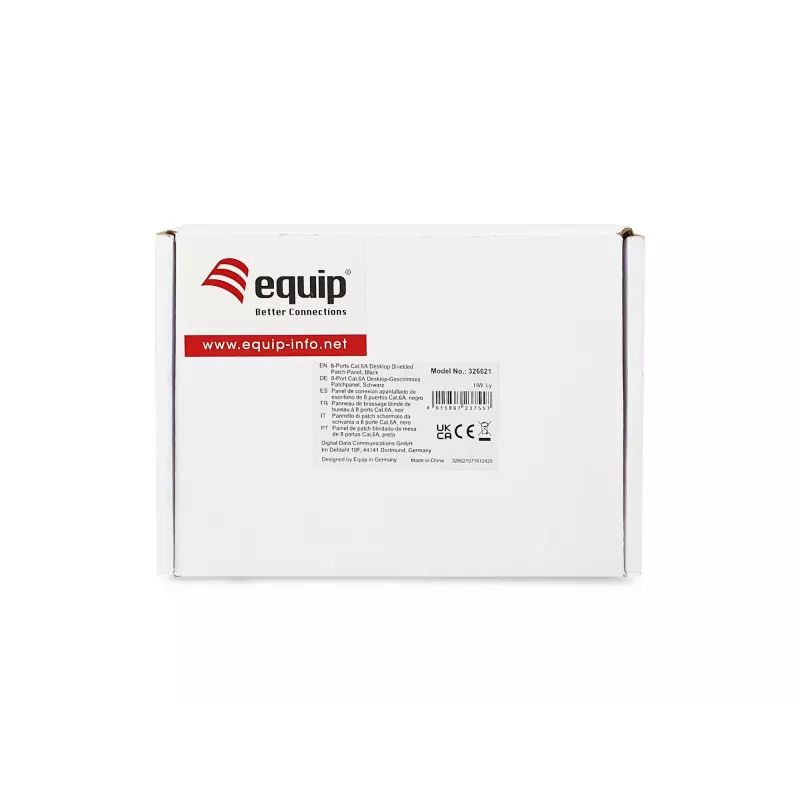 Equip 326621 8-portu metāla sadales panelis 10GBase-T
