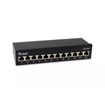 Equip 326622 12 portu metāla 10GBase-T sadales panelis