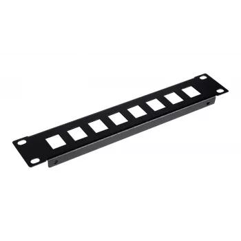 Equip EZKP-10-B keystone panelis, 1U, melns